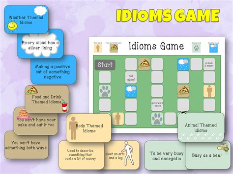 Idioms flash cards - item 19 - ELSA Support . Idioms game