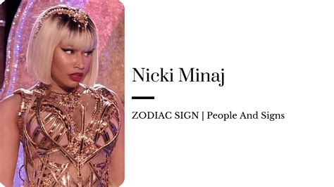 Nicki Minaj- ZODIAC SIGN | PeopleAndSigns - ZodiacReads