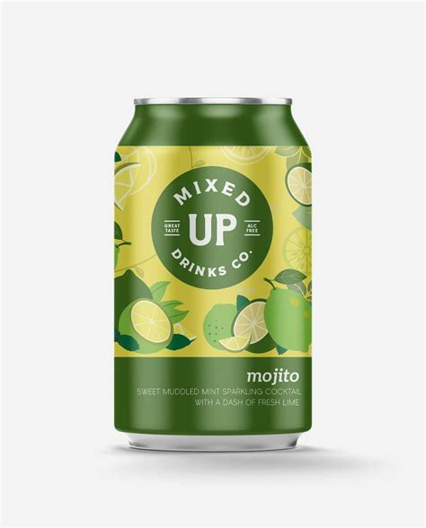 Mojito Drink, Tropical Drink, Cocktails, Drinks, Fresh Lime, Can Design, Kombucha, Package ...