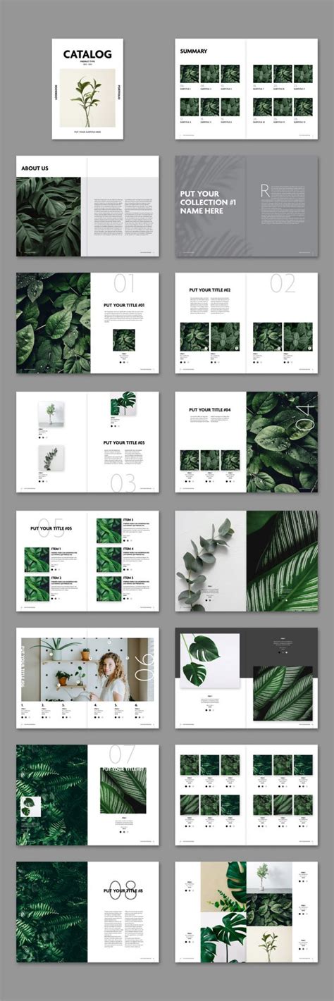 Catalog Adobe InDesign Template with 32 Pages