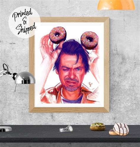 Steve Buscemi Print Funny Buscemi Poster With Donuts Man Cave Decor ...