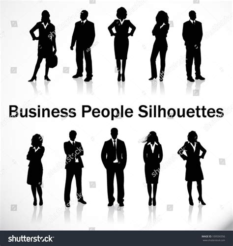 Business People Silhouettes Stock Vector 109590356 - Shutterstock