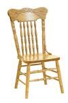 Pressed Back Oak Dining Chair from DutchCrafters Amish Furniture