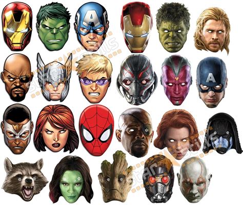 OFFICIAL Marvel Super Hero Card Party Face Masks Mask The Avengers HUGE CHOICE! | eBay