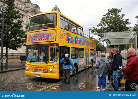 Tourist Bus, `hop on - Hop of`, Liverpool, England. Editorial Photo ...