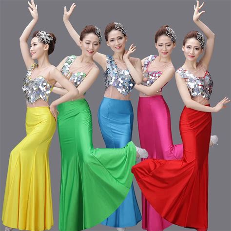 Chinese Folk Dance Minority Costumes Dai Dance Costumes Thailand ...