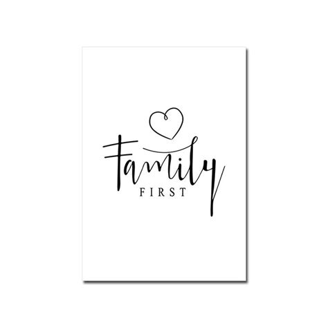 Family First Living Room Poster – Aesthetic Wall Decor