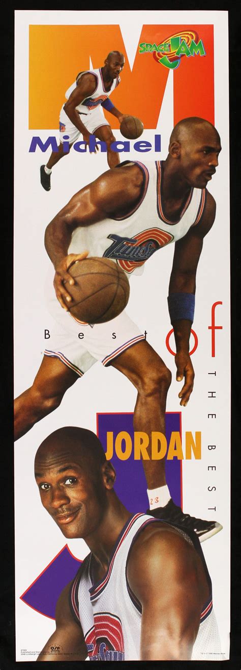 Lot Detail - 1996 Michael Jordan Space Jam "The Best of Michael Jordan" 12" x 36" Poster