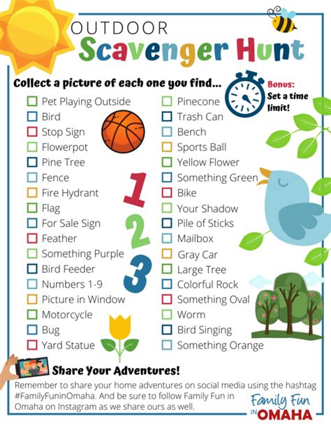 Outdoor Scavenger Hunt | Family Fun in Omaha