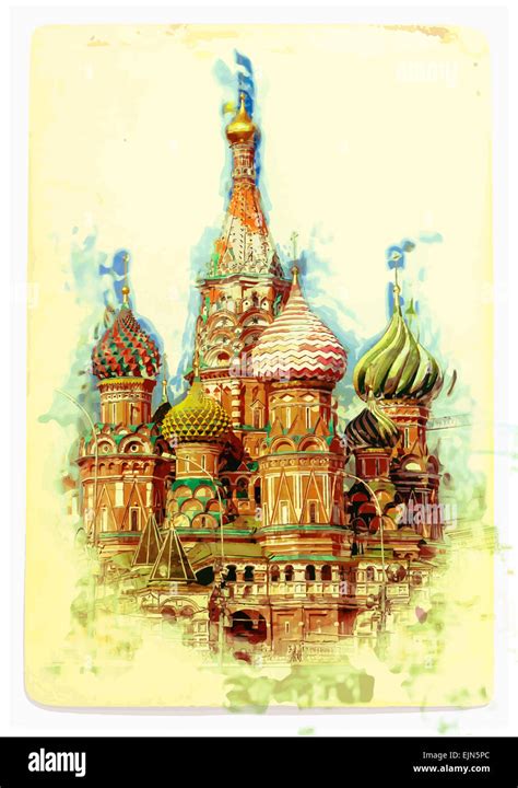 view of St. Basil's Cathedral Stock Photo - Alamy