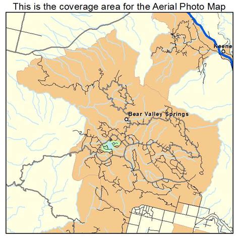 Aerial Photography Map of Bear Valley Springs, CA California