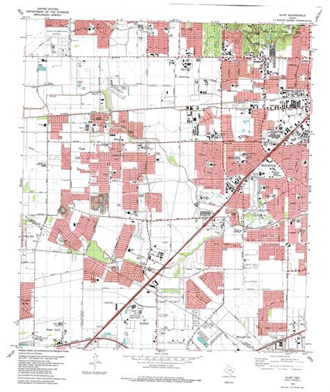 Alief topographic map 1:24,000 scale, Texas