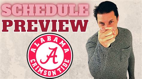 2023 ALABAMA SCHEDULE PREVIEW - YouTube