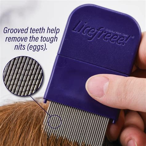 Licefreee NitDuo Metal Lice Comb | Dual Sided Nit Comb for All Hair ...