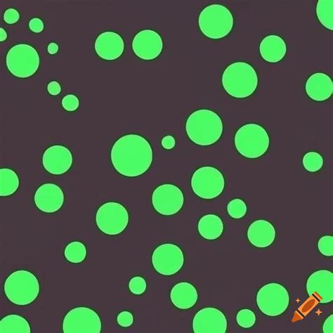 Green dots splattered on black background on Craiyon