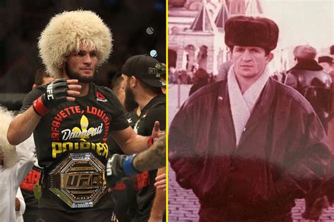 Khabib Nurmagomedov is spitting image of his formidable father, Abdulmanap, as throwback snap of ...