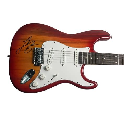 Charitybuzz: Luke Bryan Signed Cherry Sunburst Ghost Guitar