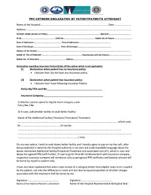 Ppn Declaration Form - Fill and Sign Printable Template Online