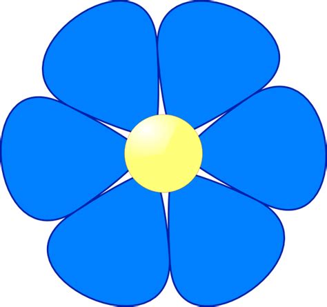 Blue Flower Clip Art at Clker.com - vector clip art online, royalty ...