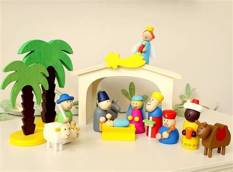 Wooden Nativity Set By Little Ella James | notonthehighstreet.com