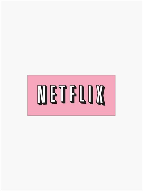 "Pink Netflix logo sticker " Sticker by StickersBySoph1 | Redbubble