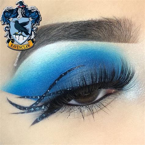 Blue Ravenclaw Makeup | Harry potter makeup, Makeup, Rave eye makeup