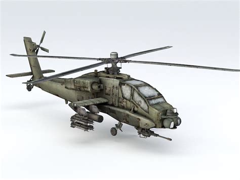 Apache Helicopter 3D Model Free Download