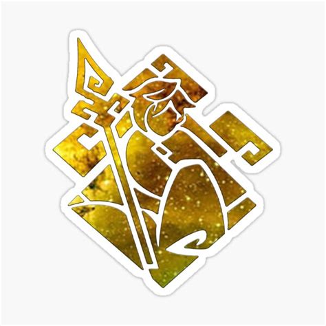 "Zhongli constellation - Genshin Impact" Sticker for Sale by sparklingstepss | Redbubble