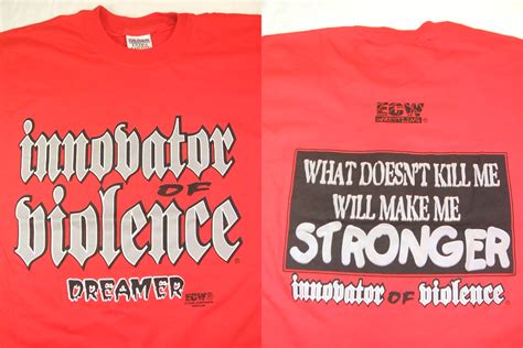 Tommy Dreamer "Innovator of Violence" Red T-Shirt | Pro Wrestling | Fandom