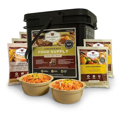 Wise Emergency Food Supply Grab & Go Meal Bucket, 56 Servings - 592536 ...