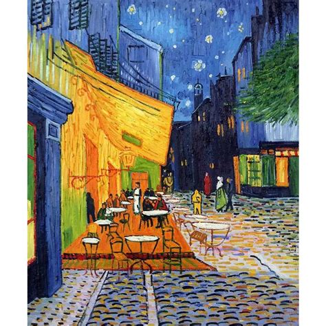 Arti famosi di Vincent Van Gogh dipinti ad olio Paesaggi Cafe Terrace ...