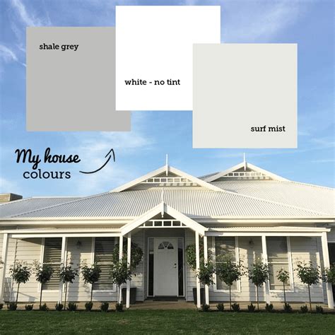 Grey weatherboard house colours