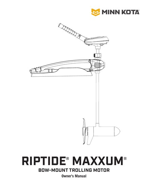 Riptide Maxxum User Manual - Freshwater Trolling Motors | Minn Kota