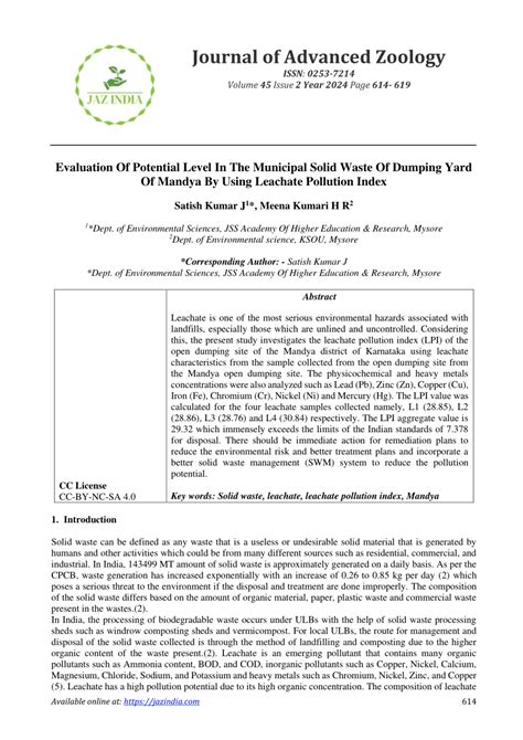 (PDF) Evaluation Of Potential Level In The Municipal Solid Waste Of ...