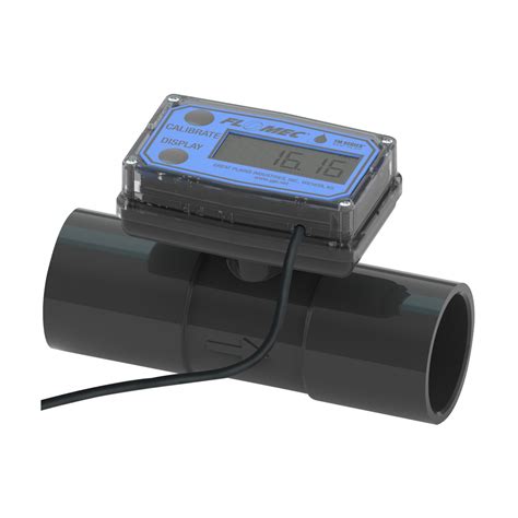 GPI TM100-LP 1 in. Electronic Water Flow Meter w/ LCD Display, Pulse Output and Spigot Fittings