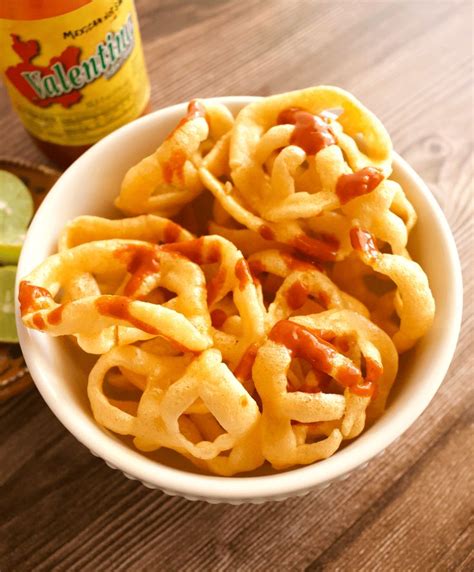 Chicharrones de Harina is a popular Mexican snack made of fried wheat ...