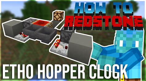 How to Redstone: Etho Hopper Clock - Simple Redstone Tutorial | How it Works & How to Build ...