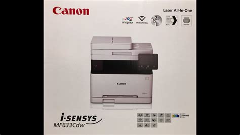 Unboxing Canon i-SENSYS MF633Cdw multiprinter colour laser printer ...