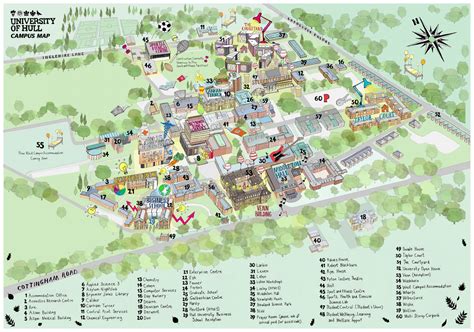 University Of Hull Campus Map - United States Map