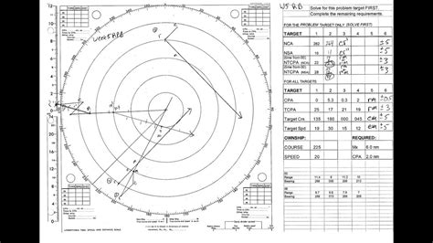 Radar Plotting - Radar Plotting Practice Quiz #3 - Wk5 Radar Plot B - YouTube