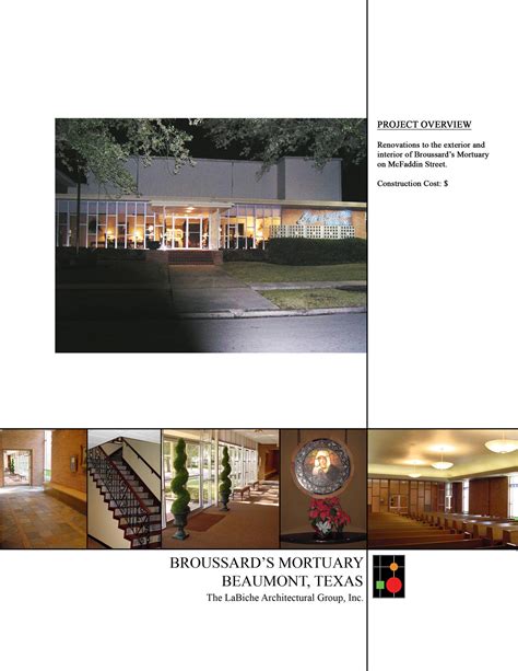 Broussard's Mortuary - Beaumont, Tx - LaBiche Architectural Group