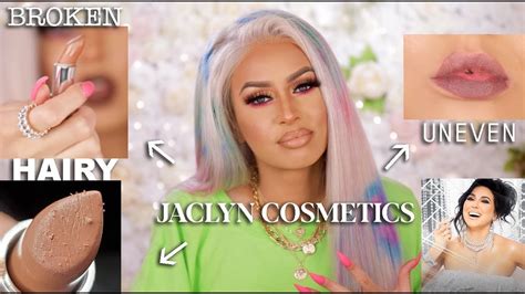 Jaclyn Hill Cosmetics Lipstick Review: A BROKEN, HAIRY MESS! - YouTube