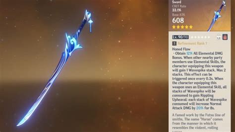 Why the 5-star Haran Geppaku Futsu sword is the best DPS weapon in ...