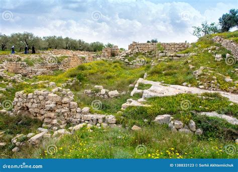 Herod the Great Palace in Sebastia, Samaria Stock Image - Image of john ...