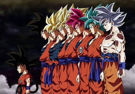 Goku forms | Anime dragon ball, Dragon ball super manga, Anime dragon ...