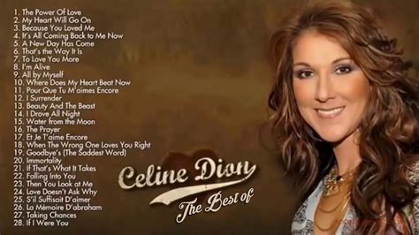 Celine Dion Greatest Hits Full Album 2019 - Best Songs of Celine Dion ...