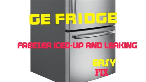 GE Profile Bottom Freezer - Iced Up - EASY FIX - YouTube