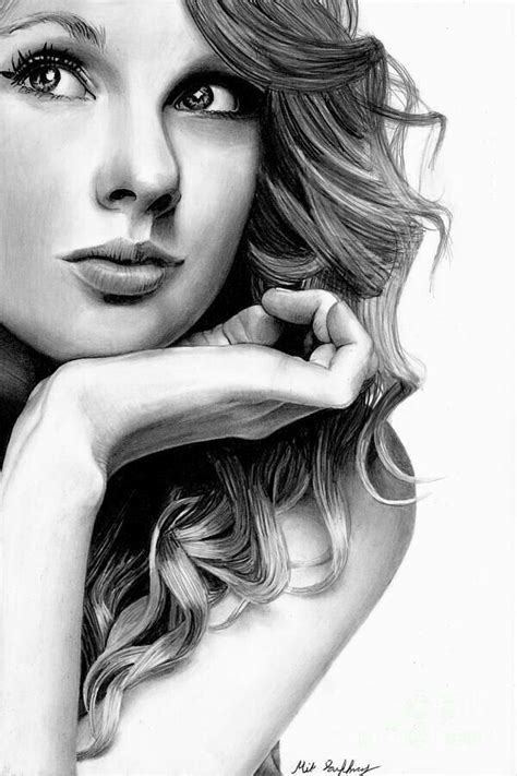 Pin by Ralph Watkins on Holly | Cool pencil drawings, Portrait, Taylor swift drawing