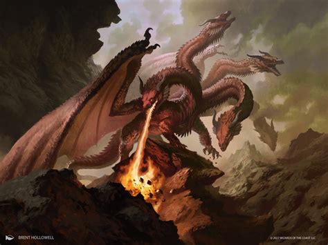 Shivan Devastator MtG Art from Dominaria United Set by Brent Hollowell - Art of Magic: the Gathering