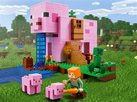 LEGO Minecraft 21170 pas cher, La Maison Cochon